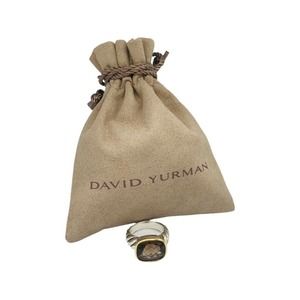 David Yurman Large Sterling Silver & Gold Albion Smokey Quartz